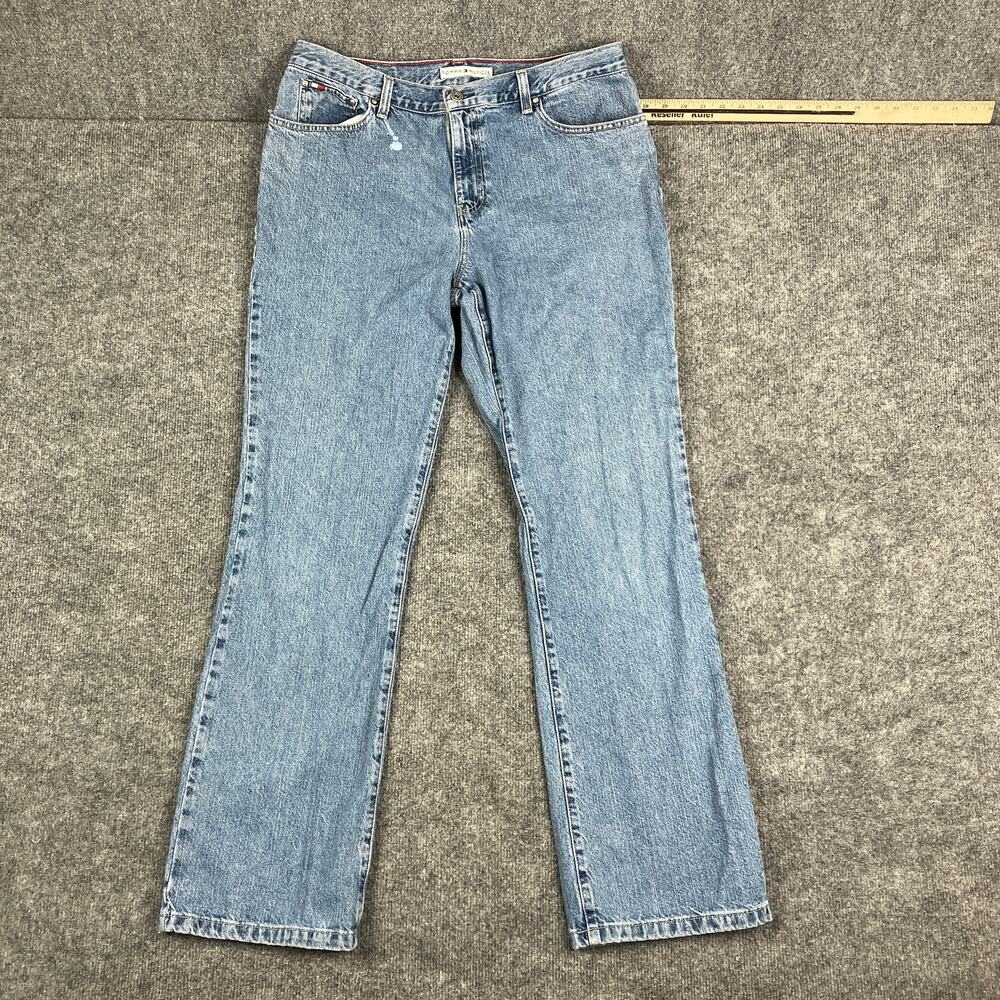 Tommy Hilfiger Jeans Womens Size‎ 14 Light Wash Blue Bootcut Vintage Denim